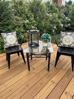 Stylish Modern Outdoor 3 Piece Patio/Balcony Set