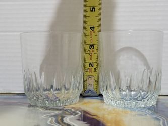 Vintage Luminarc France Glasses Barware/ Whiskey Glasses Set Of 2