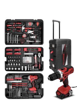 KINGTOOL Home Tool Set Kit - 286 PCS Home Auto Repair Tool Kit