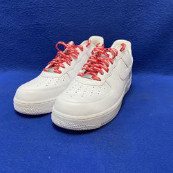 Nike Size 13 Air Force 1 Low Supreme Triple White Men’s Shoe 11046992