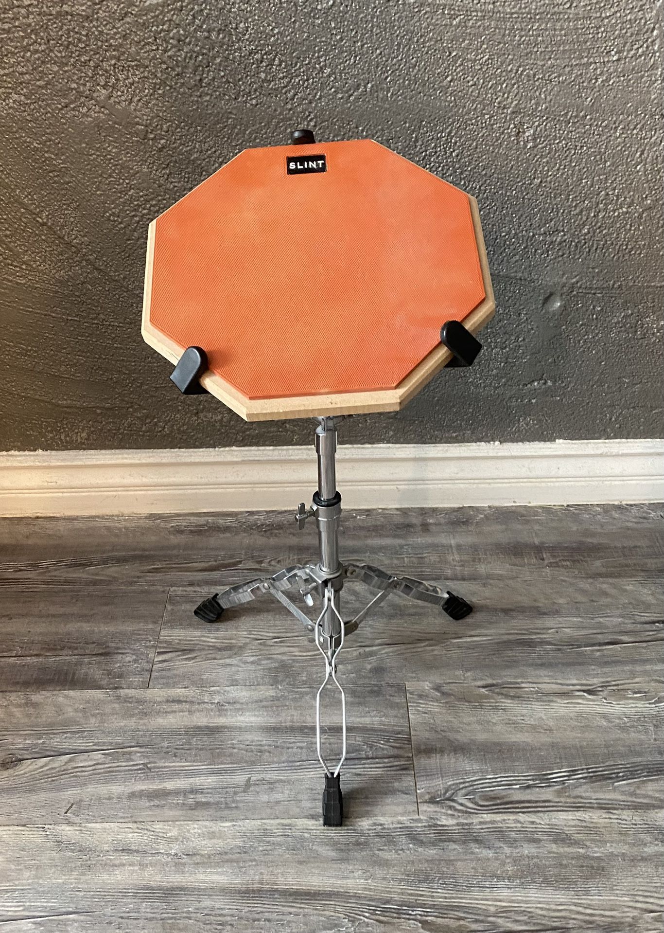 Drum Practice Pad Adjustable Stand and Sticks