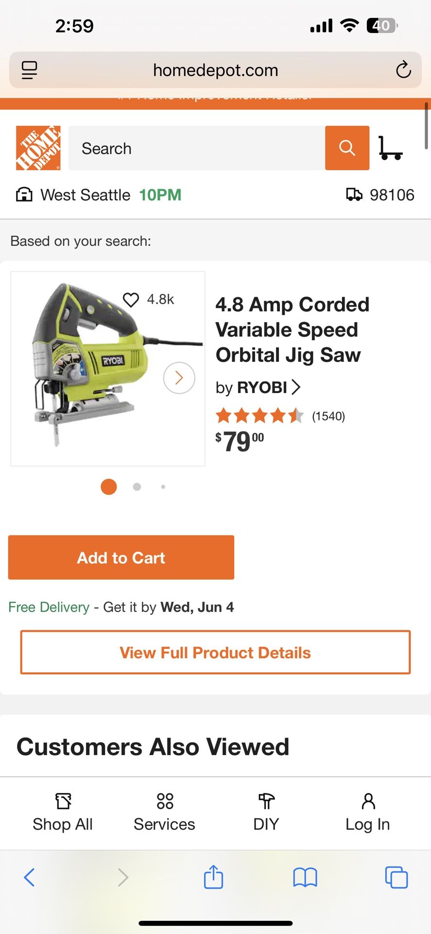 Ryobi Jigsaw Works Great