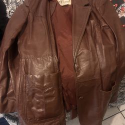 Bermans Leather Jacket Size 20