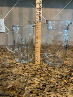 Glass pitcher