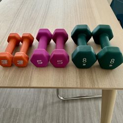 Weights 8, 5, & 3 pounds