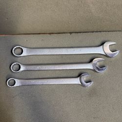 (3pc set) BLACKHAWK 3/4, 7/8, 1” COMBINATION WRENCH SET -USA-