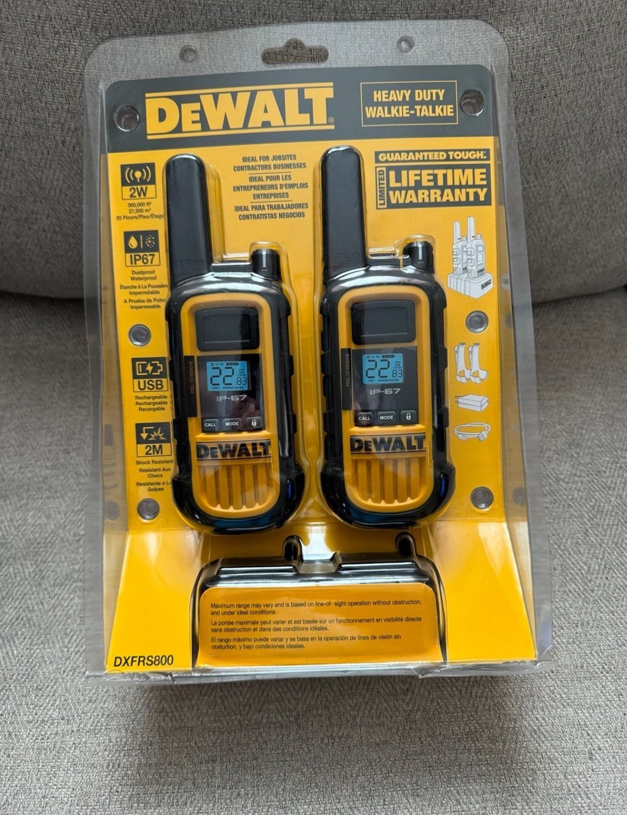 Dewalt New Walkie Talkie 2 w