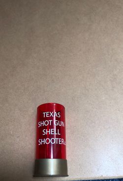 Texas shotgun shell shot glass