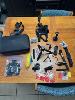Action Camera Accessory Kit with Carry Case