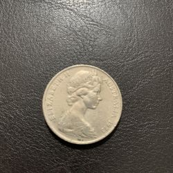 1973 Coin Elizabeth II 20 Cent Australia