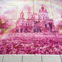 Pink Princess Castle Backdrop