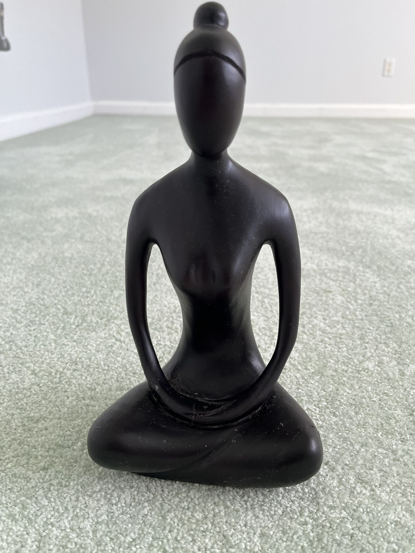 Yoga Mudra Meditation Statue In The Dhyana Mudra Position 10.25”x 5.5”x2.75”
