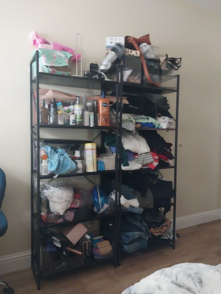 2 Beautiuful Shelves Bookshelves / Storage / Vanity 5 Tier