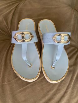 NWOB Aldo Leather Thong Sandals ~ 6