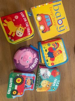 Baby Toddler Board and Soft Book Bundle