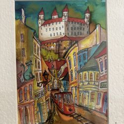 Original Bratislava Cityscape Art