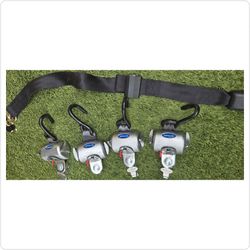 ​Q'Straint QRT Deluxe Wheelchair Tie Down System (Set of 4 Retractors + Lap Belt)