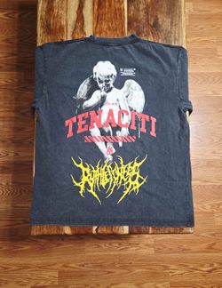 Tenaciti Studios Men's Black Washed Short Sleeve Tee