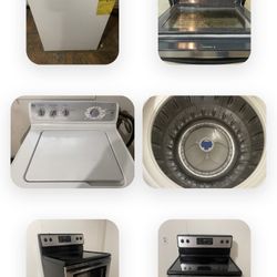 Washing machine and stove