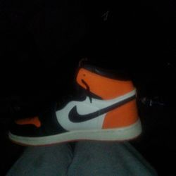 Retro Air Ones Orange And Black Jordans