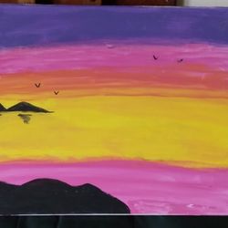 2 Paintings.      . $25 Each.        18"  X. 16"