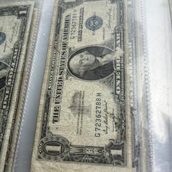 Silver Note Blue Note One Dollar 