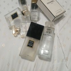 Empty chanel bottles