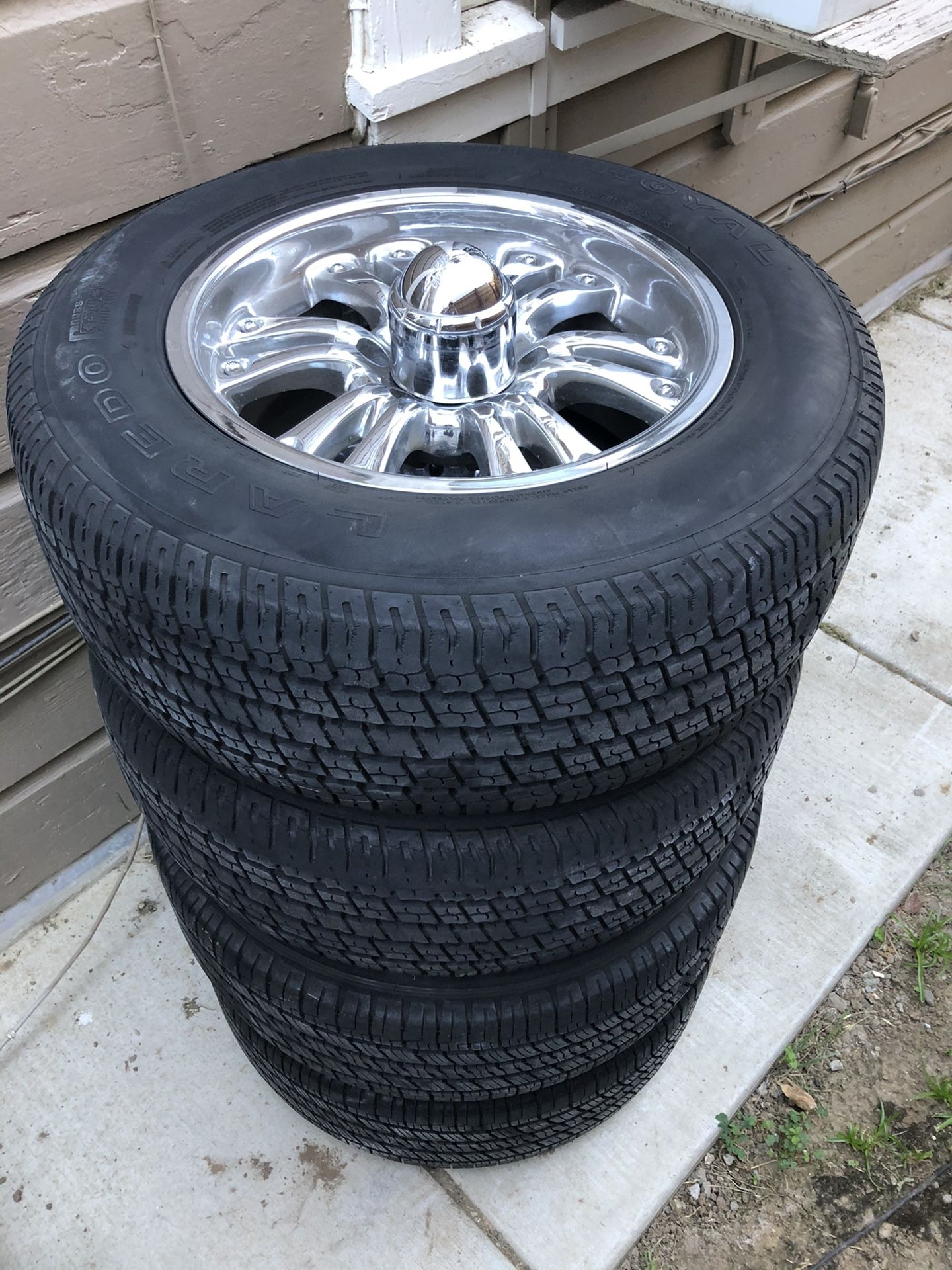 17” Chrome wheels and tires