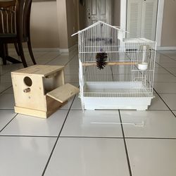 Bird Cage With Nest 