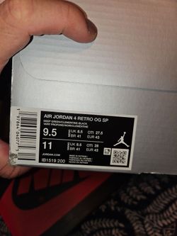Never worn Jordan 4 undefeated