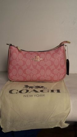 Coach New York Pink Signature Shoulder Bag