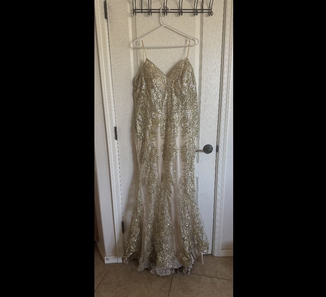 Gold dress