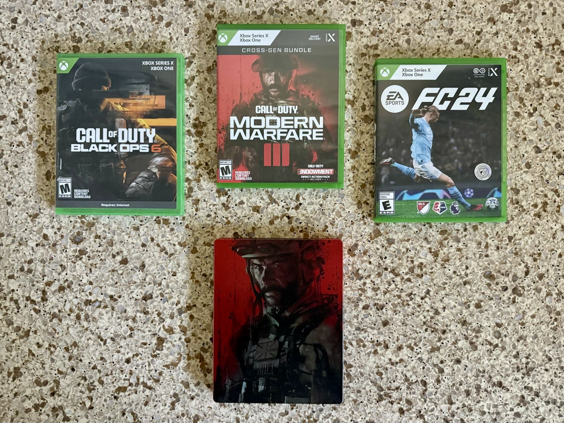 Xbox Series X Games Bundle – COD BO6, MW3 + Steelbook, FC 24