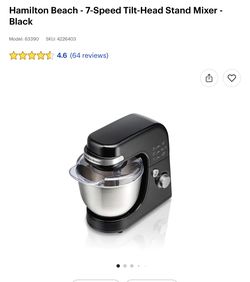 Hamilton beach 7 speed mixer