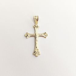 10kt Real Gold Cross Pendant 