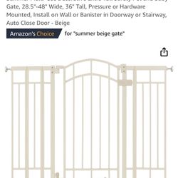 Summer Multi-Use Decorative Extra Tall Safety Pet and Baby Gate