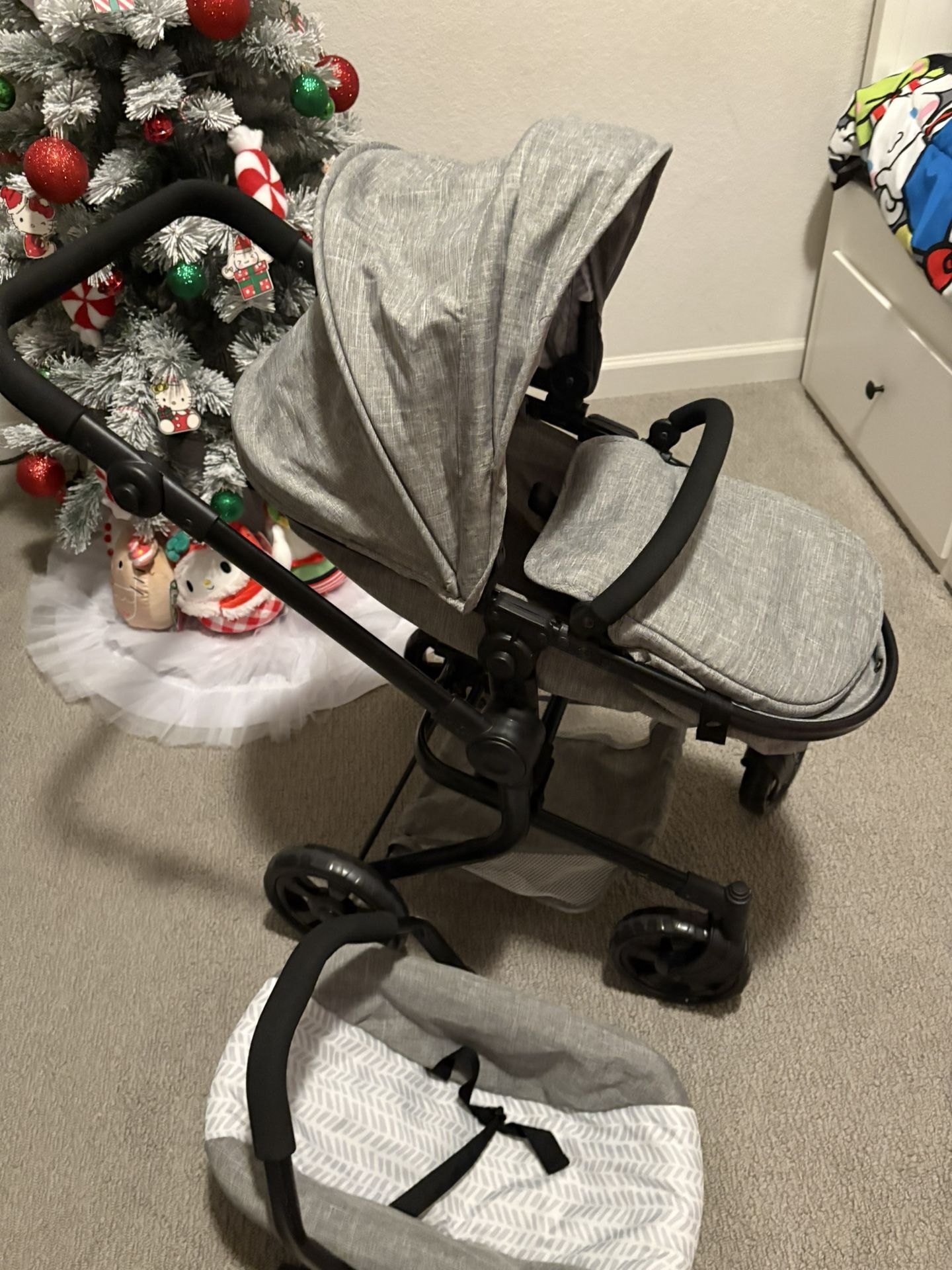 Pottery Barn Doll Stroller 3 In 1 - Excellent condition