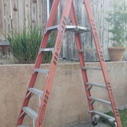 Highly Rated! WERNER®️ 8 Ft. Type IA Fiberglass Platform Ladder with Casters  