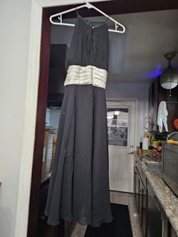 Chiffon Black Maxi Formal Dress  size 6