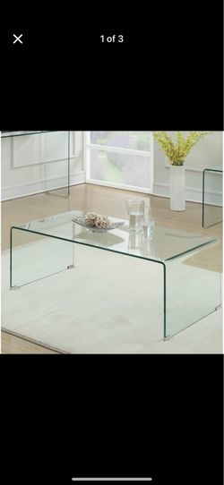Brand New Glass contemporary Glass table