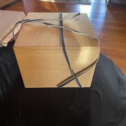 Japanese Lacquer ware Brown Black cold Flowers