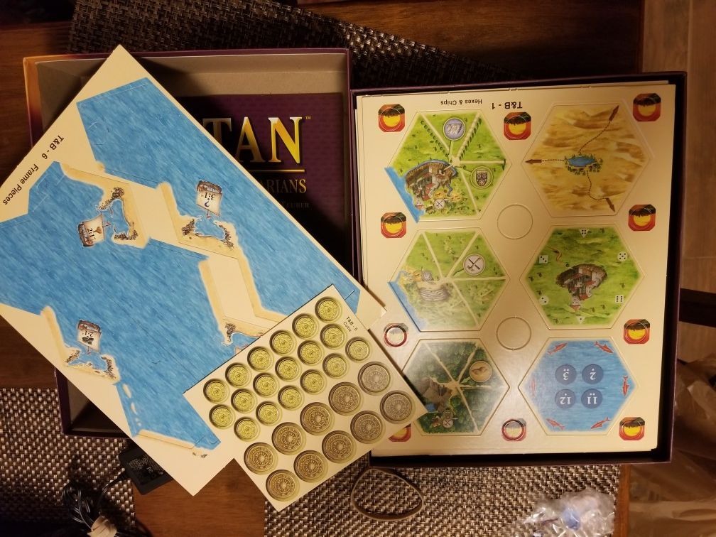 Catan expansion board game traders and barbarians