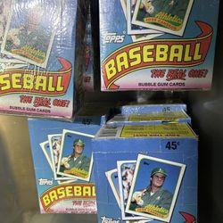 1989 Topps Baseball Boxes 12 Total