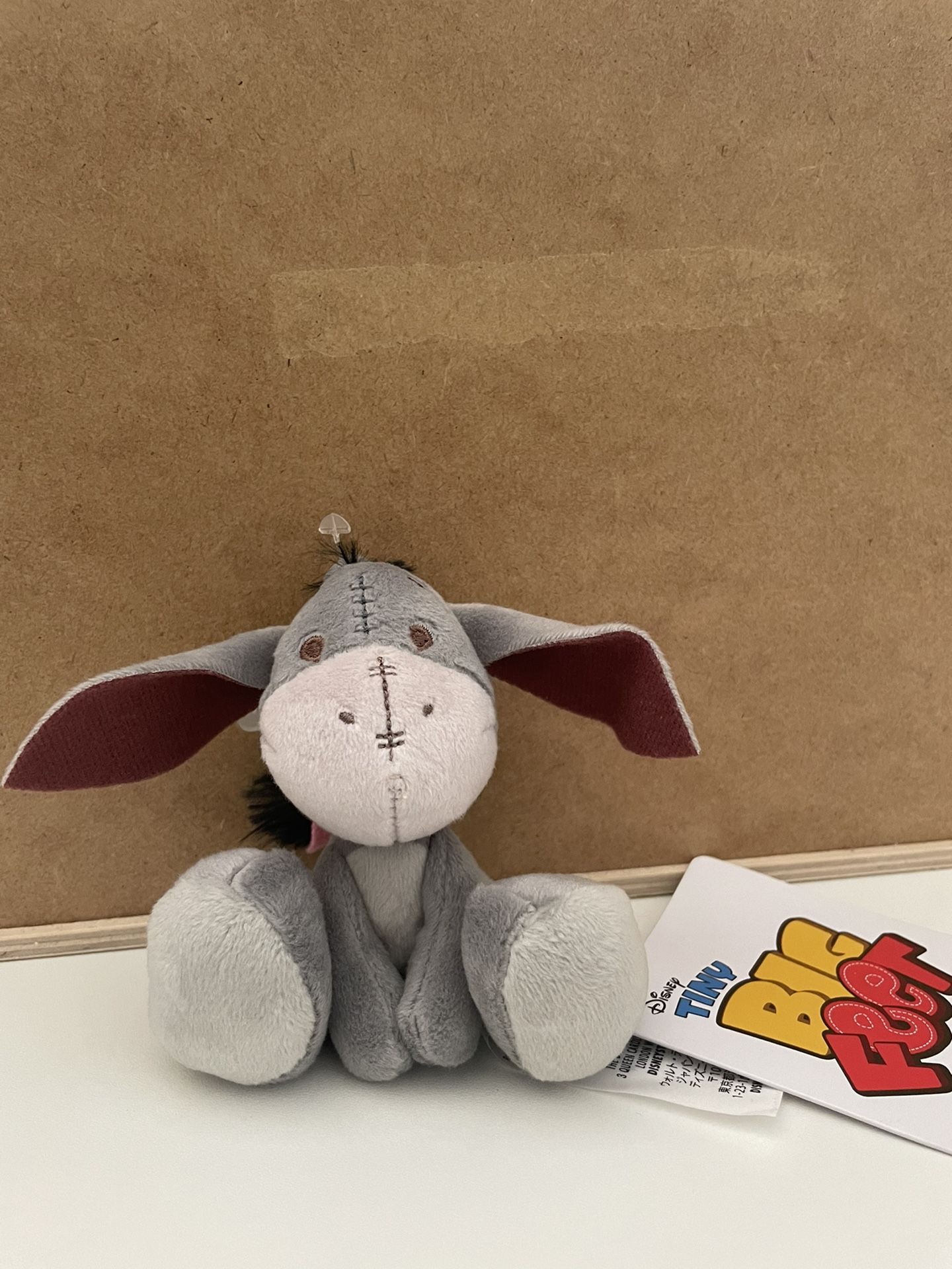 Disney Tiny Big Feet Winnie The Pooh EEYORE Micro Plush NEW W/Tags
