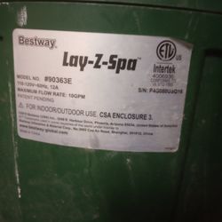 Lay-Z-Spa Pump/Heater