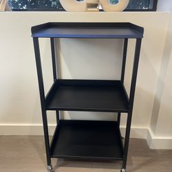 Trolley Holder Stand with Shelves 