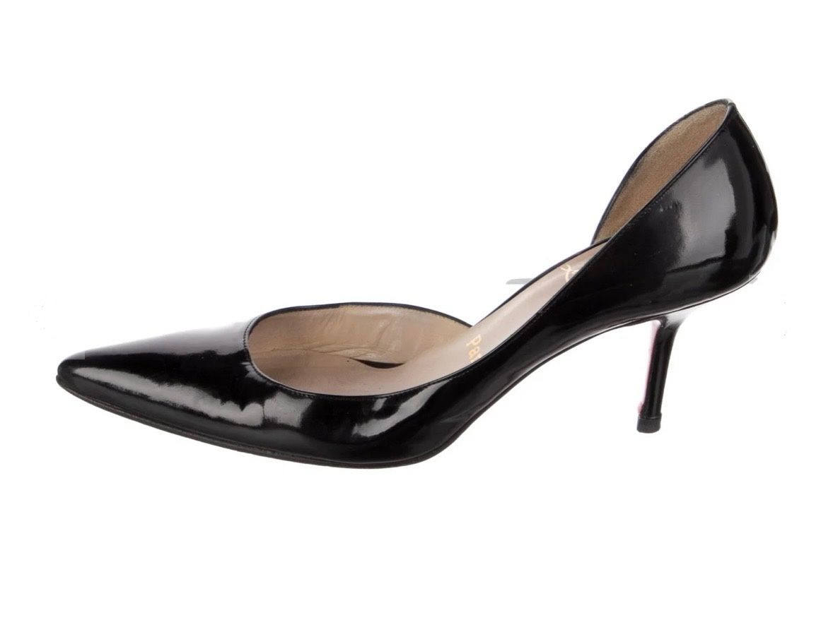 Christian Louboutin Patent Leather D'Orsay Pumps