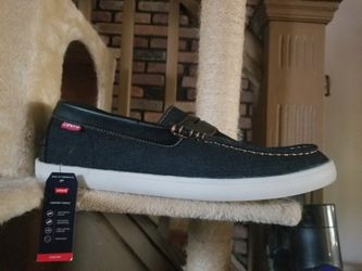NWOB Levis MENS Comfort Blue Denim LOAFERS