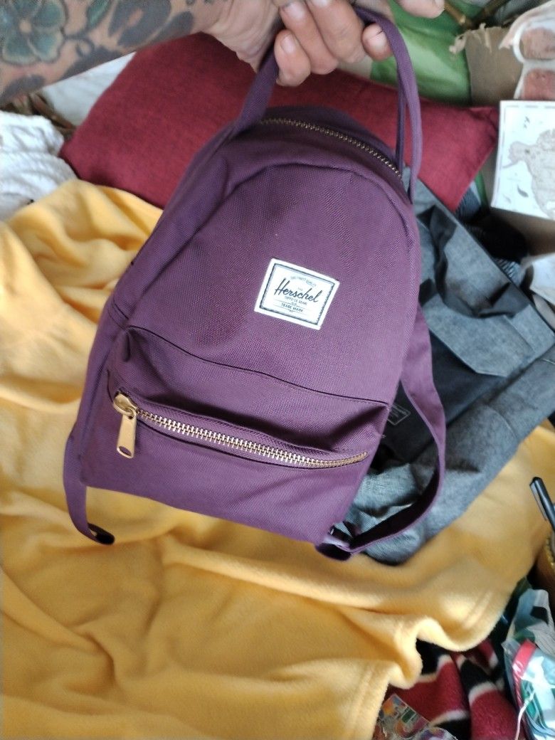 Herschel Mini Backpack-purple. Like New