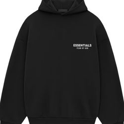 Fear Of God Essentials Black Hoodie Small Ds